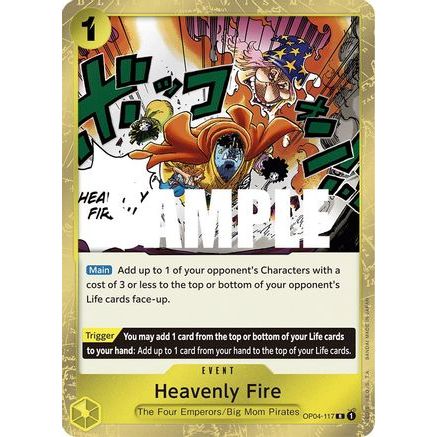 Heavenly Fire (OP04-117) - Kingdoms of Intrigue Foil