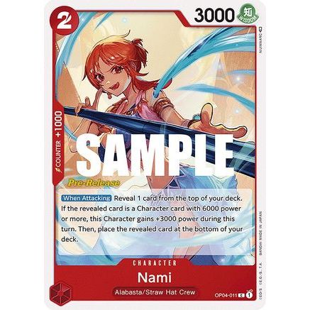 Nami (OP04-011) - Kingdoms of Intrigue Pre-Release Cards