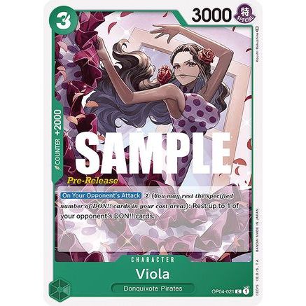Viola (OP04-021) - Kingdoms of Intrigue Pre-Release Cards