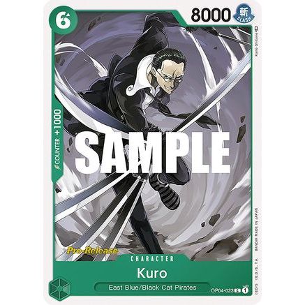 Kuro (OP04-023) - Kingdoms of Intrigue Pre-Release Cards