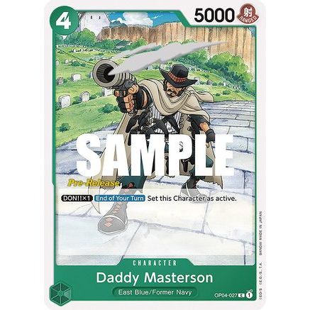 Daddy Masterson (OP04-027) - Kingdoms of Intrigue Pre-Release Cards