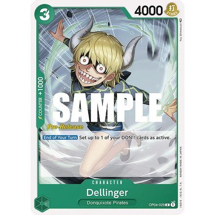 Dellinger (OP04-029) - Kingdoms of Intrigue Pre-Release Cards