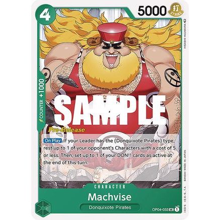 Machvise (OP04-033) - Kingdoms of Intrigue Pre-Release Cards
