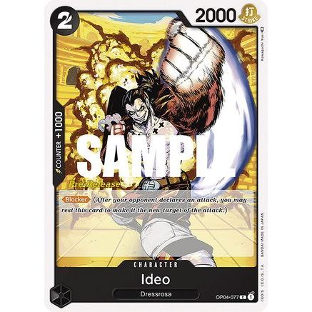 Ideo (OP04-077) - Kingdoms of Intrigue Pre-Release Cards