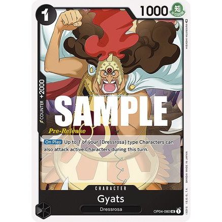 Gyats (OP04-080) - Kingdoms of Intrigue Pre-Release Cards