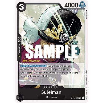Suleiman (OP04-085) - Kingdoms of Intrigue Pre-Release Cards