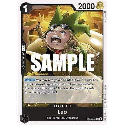 Leo (OP04-091) - Kingdoms of Intrigue Pre-Release Cards