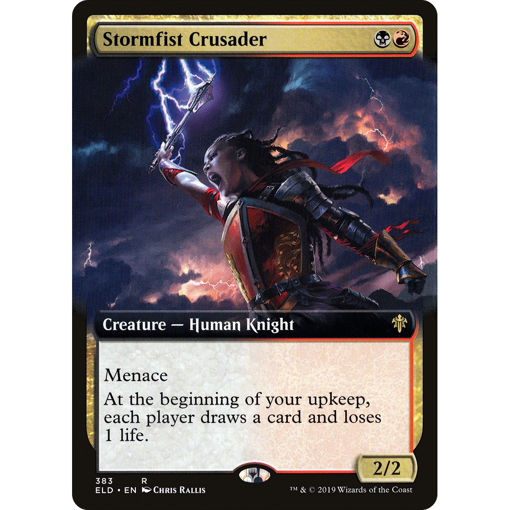 Stormfist Crusader (Extended Art) (ELD-383) - Throne of Eldraine: (Extended Art)