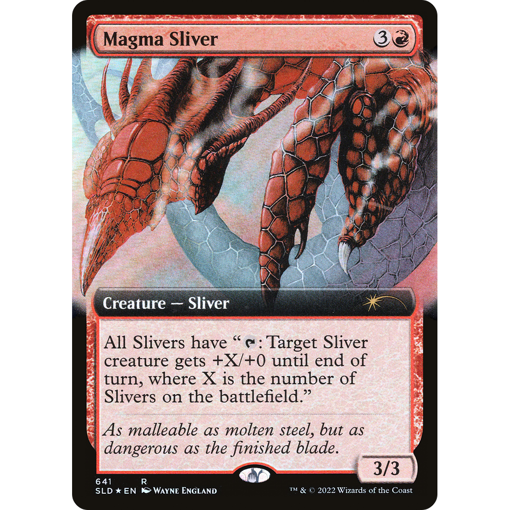 Magma Sliver (Extended Art) (SLD-641) - Secret Lair Drop: (Extended Art) Foil