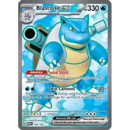 Blastoise ex - 184/165 184 - SV Scarlet & Violet 151 Holofoil