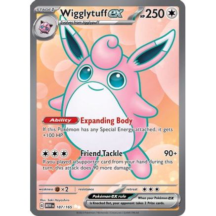 Wigglytuff ex - 187/165 187 - SV Scarlet & Violet 151 Holofoil