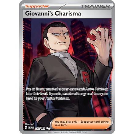 Giovanni's Charisma - 197/165 197 - SV Scarlet & Violet 151 Holofoil