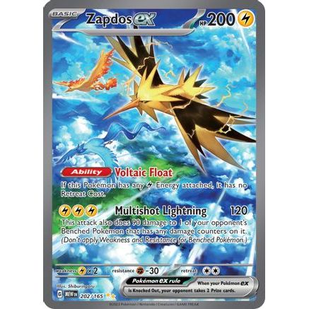 Zapdos ex - 202/165 202 - SV Scarlet & Violet 151 Holofoil