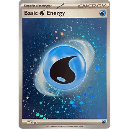 Basic Water Energy (Cosmos Holo) 3 - SV01 Scarlet & Violet Base Set Holofoil