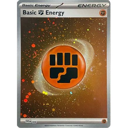 Basic Fighting Energy (Cosmos Holo) 6 - SV01 Scarlet & Violet Base Set Holofoil
