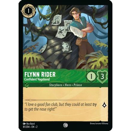 Flynn Rider - Confident Vagabond (81/204) - Rise of the Floodborn Cold Foil