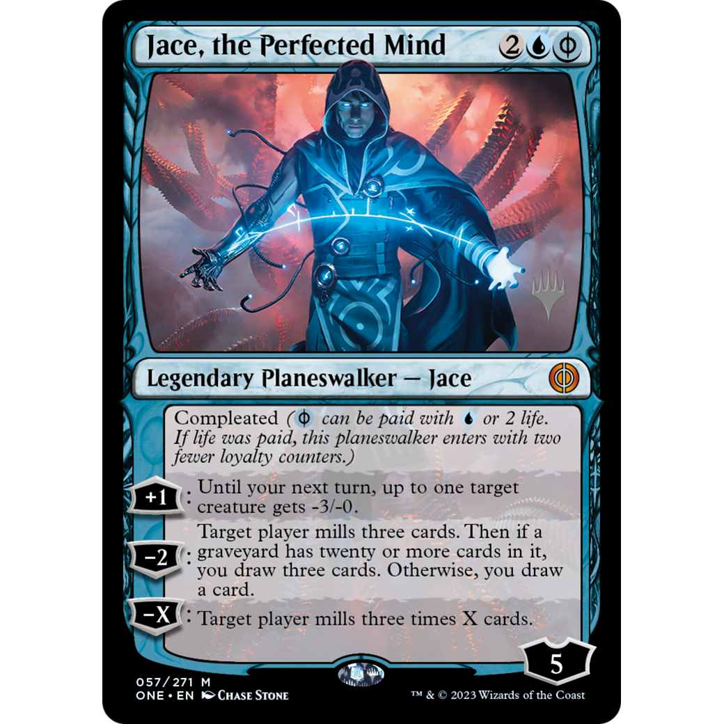 Jace, the Perfected Mind (PPONE-57P) - Phyrexia: All Will Be One Promos Foil