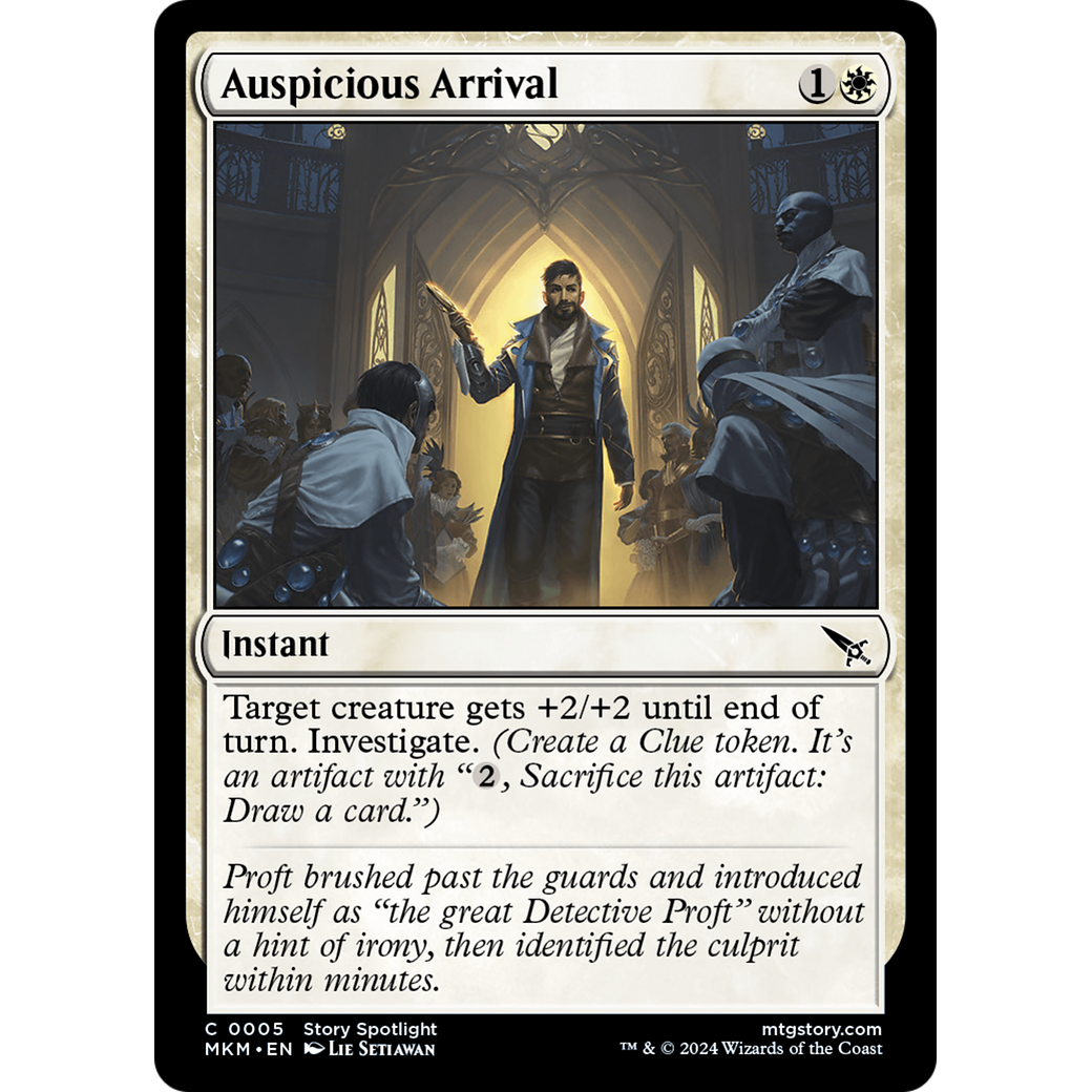 Auspicious Arrival (MKM-005) - Murders at Karlov Manor Foil