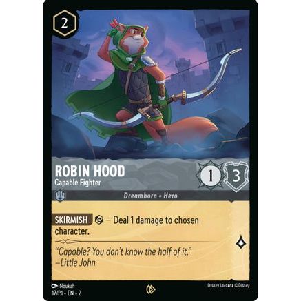 Robin Hood - Capable Fighter (17) - Disney Lorcana Promo Cards Cold Foil