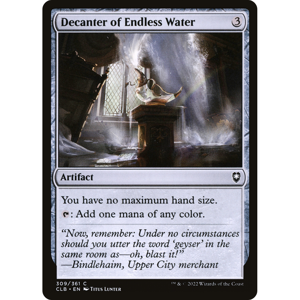 Decanter of Endless Water (CLB-309) - Commander Legends: Battle for Baldur's Gate