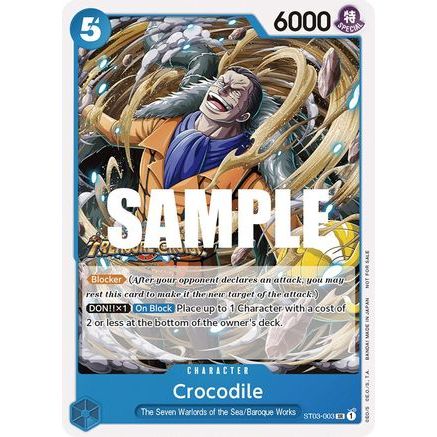 Crocodile (Tournament Pack Vol. 5) (ST03-003) - One Piece Promotion Cards