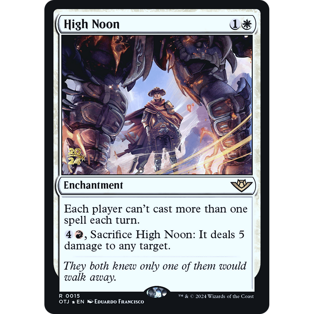 High Noon (PRE-15S) - Outlaws of Thunder Junction Promos Foil