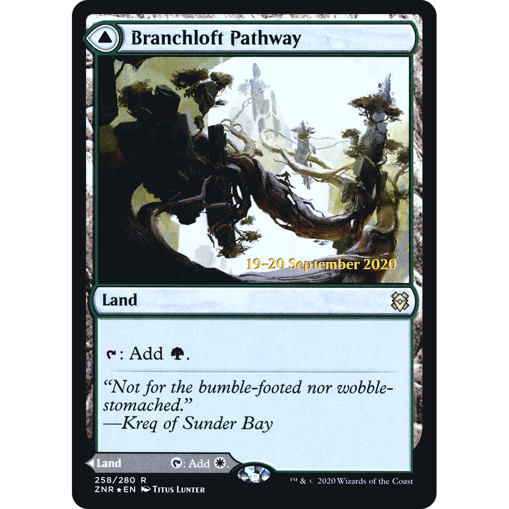 Branchloft Pathway (PRE-258) - Zendikar Rising Promos Foil