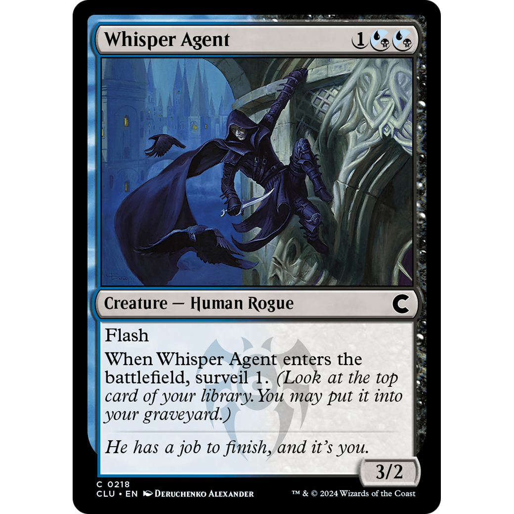 Whisper Agent (CLU-218) - Ravnica: Clue Edition