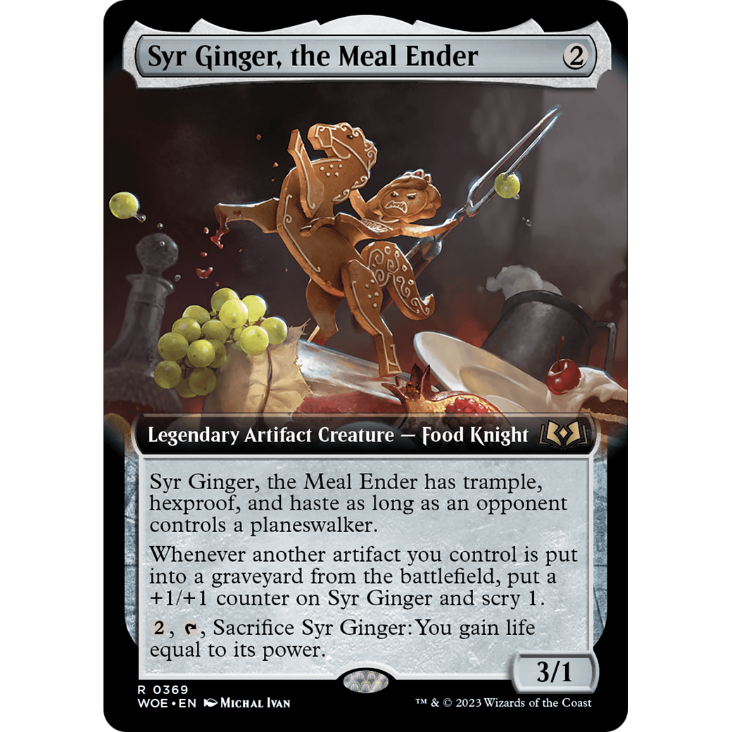 Syr Ginger, the Meal Ender (WOE-369) - Wilds of Eldraine: (Extended Art)