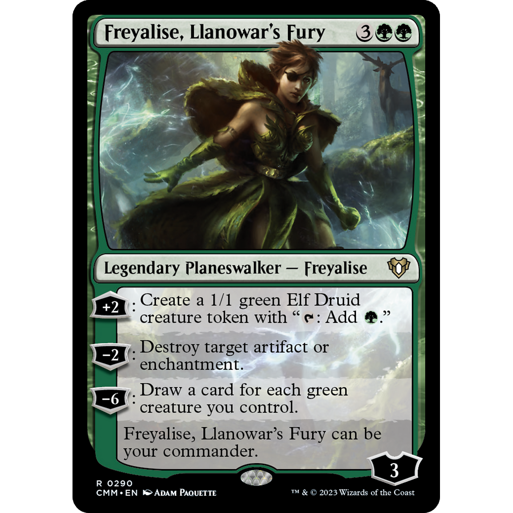 Freyalise, Llanowar's Fury (CMM-290) - Commander Masters