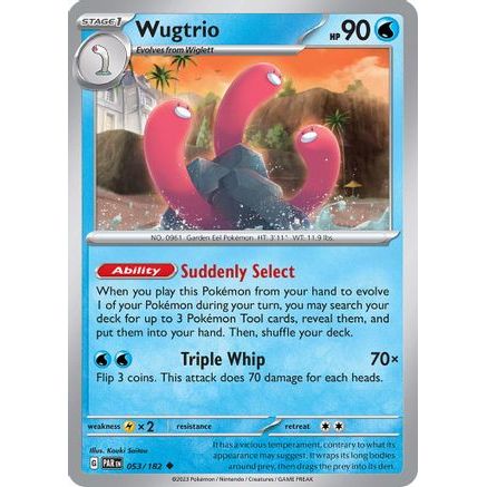 Wugtrio 53 - SV04 Paradox Rift Reverse Holofoil