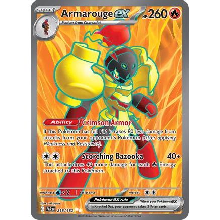 Armarouge ex - 218/182 218 - SV04 Paradox Rift Holofoil