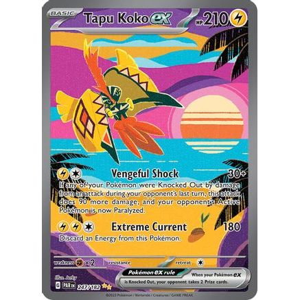Tapu Koko ex - 247/182 247 - SV04 Paradox Rift Holofoil