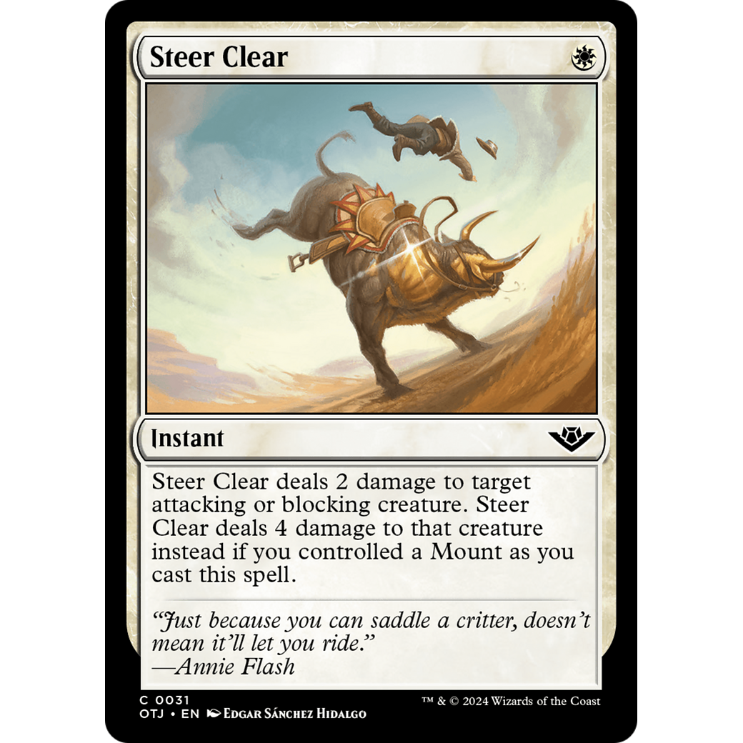Steer Clear (OTJ-031) - Outlaws of Thunder Junction Foil