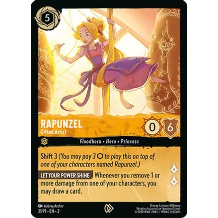 Rapunzel - Gifted Artist (31) - Disney Lorcana Promo Cards Cold Foil