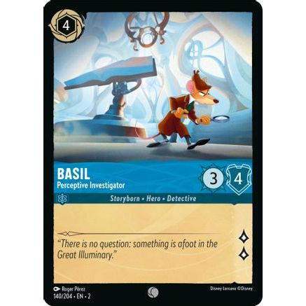 Basil - Perceptive Investigator (140/204) - Rise of the Floodborn Cold Foil