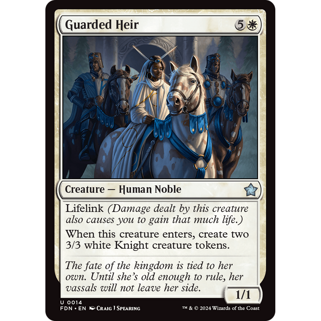 Guarded Heir (FDN-014) - Foundations Foil