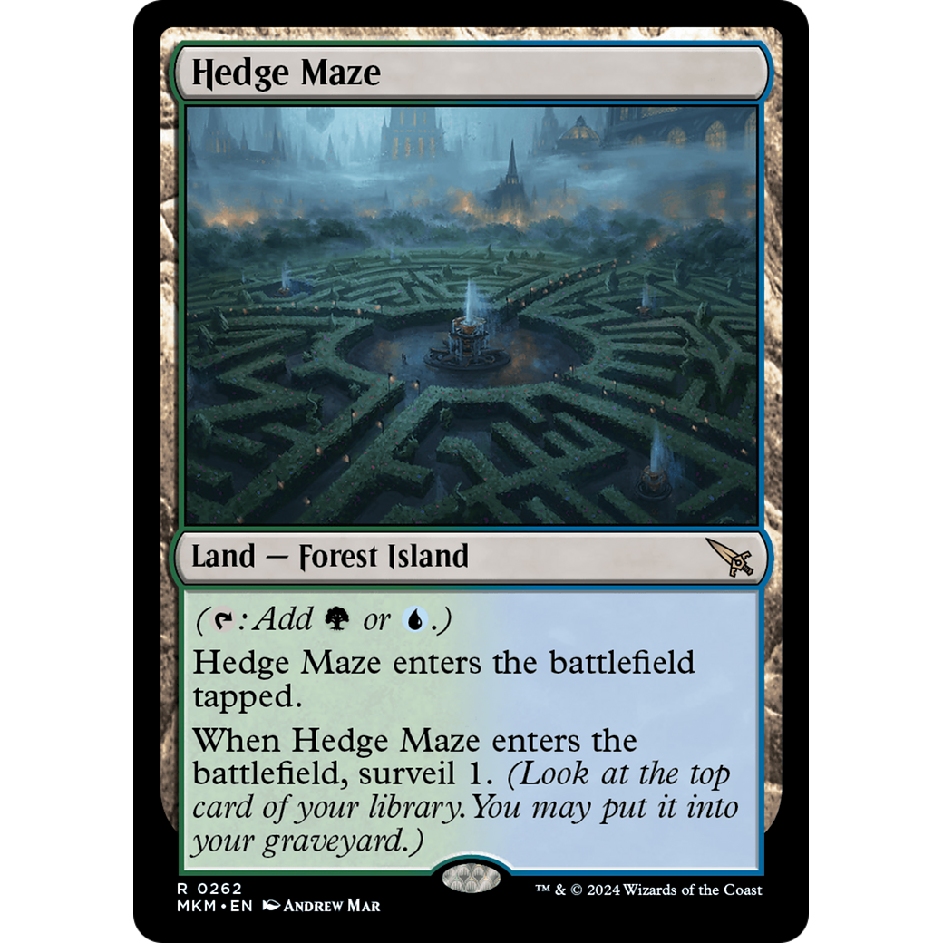 Hedge Maze (MKM-262) - Murders at Karlov Manor Foil