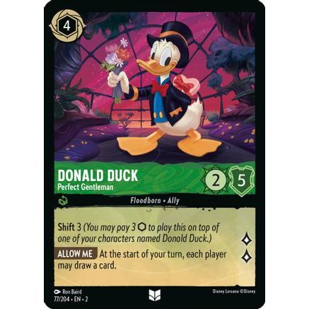 Donald Duck - Perfect Gentleman (77/204) - Rise of the Floodborn Cold Foil