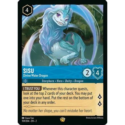 Sisu - Divine Water Dragon (159/204) - Rise of the Floodborn Cold Foil