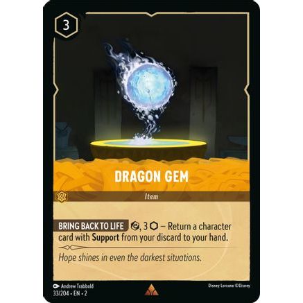 Dragon Gem (33/204) - Rise of the Floodborn Cold Foil