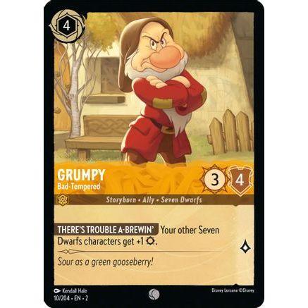 Grumpy - Bad-Tempered (10/204) - Rise of the Floodborn Cold Foil