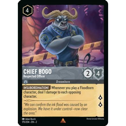 Chief Bogo - Respected Officer (175/204) - Rise of the Floodborn Cold Foil