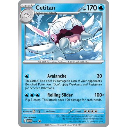 Cetitan - 063 63 - SV Scarlet & Violet Promo Cards Holofoil