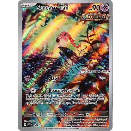 Scream Tail - 065 (Pokemon Center Exclusive) 65 - SV Scarlet & Violet Promo Cards Holofoil