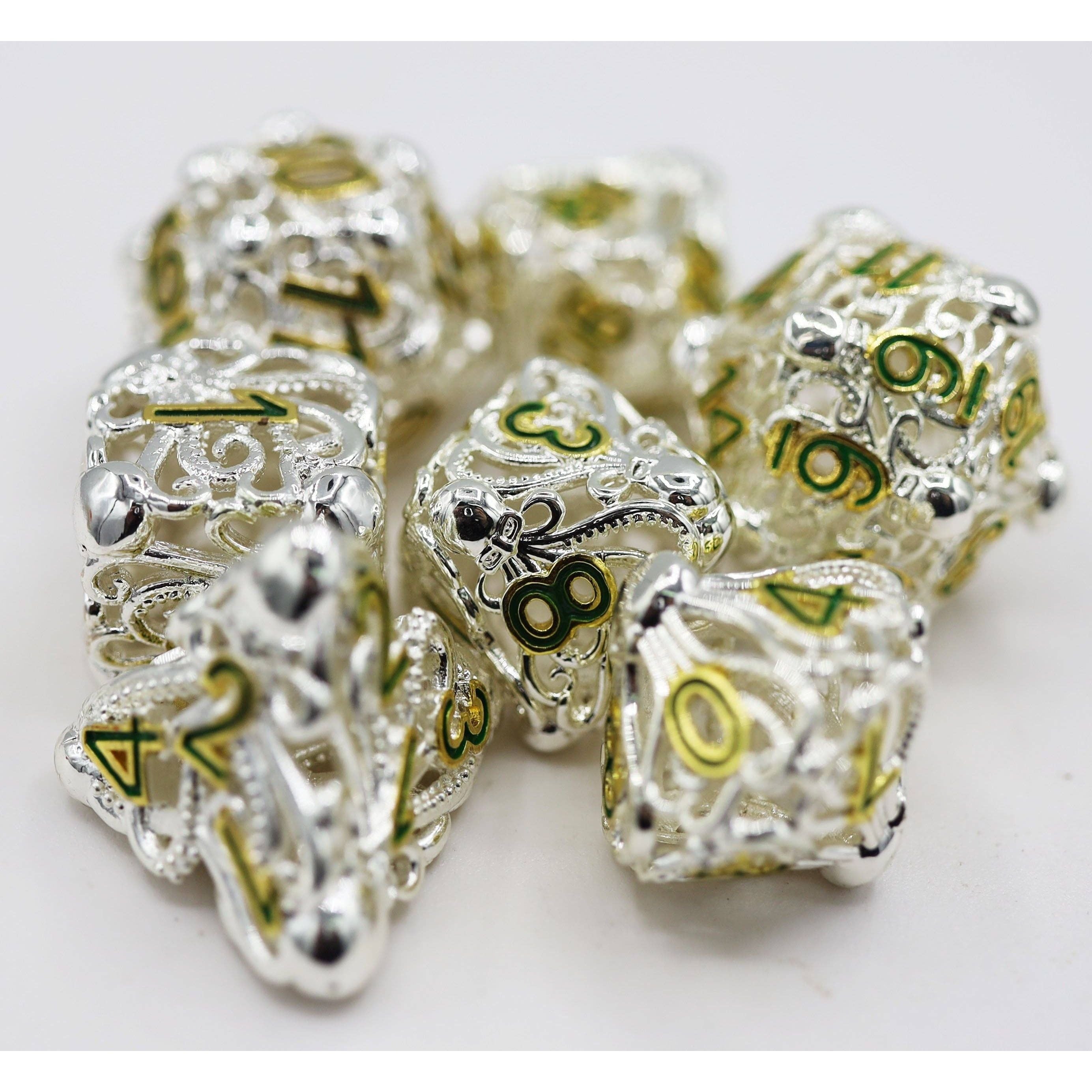 Mind Eater: Celestial - Hollow Metal RPG Dice Set