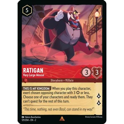 Ratigan - Very Large Mouse (121/204) - Rise of the Floodborn Cold Foil