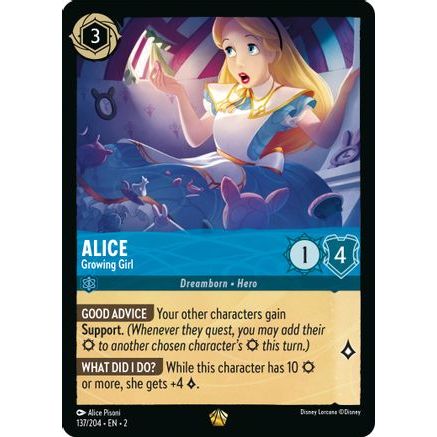 Alice - Growing Girl (137/204) - Rise of the Floodborn Cold Foil