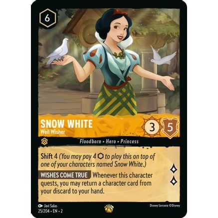 Snow White - Well Wisher (25/204) - Rise of the Floodborn Cold Foil