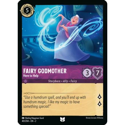 Fairy Godmother - Here to Help (40/204) - Rise of the Floodborn Cold Foil